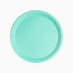 Plato Llano Redondo Cartón Ø 20.5 cm Verde Menta (520 uds)