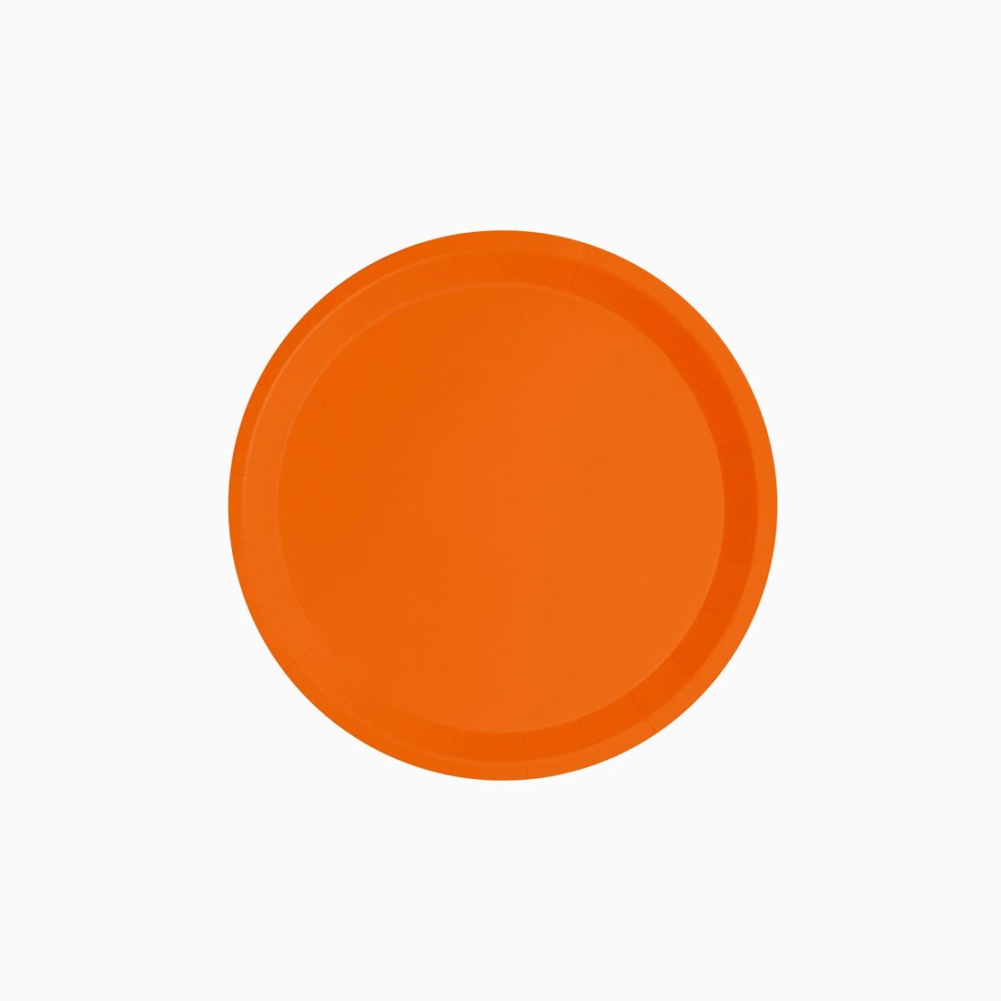Plato Llano Redondo Postre Cartón Ø 17 cm Naranja (12 uds)