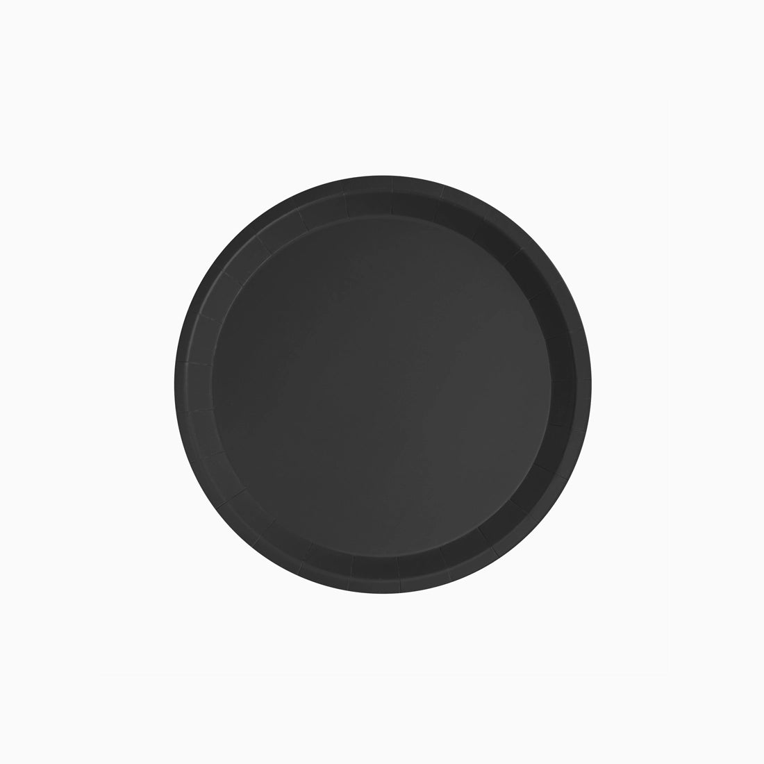 Plato Llano Redondo Postre Cartón Ø 17 cm Negro (12 uds)