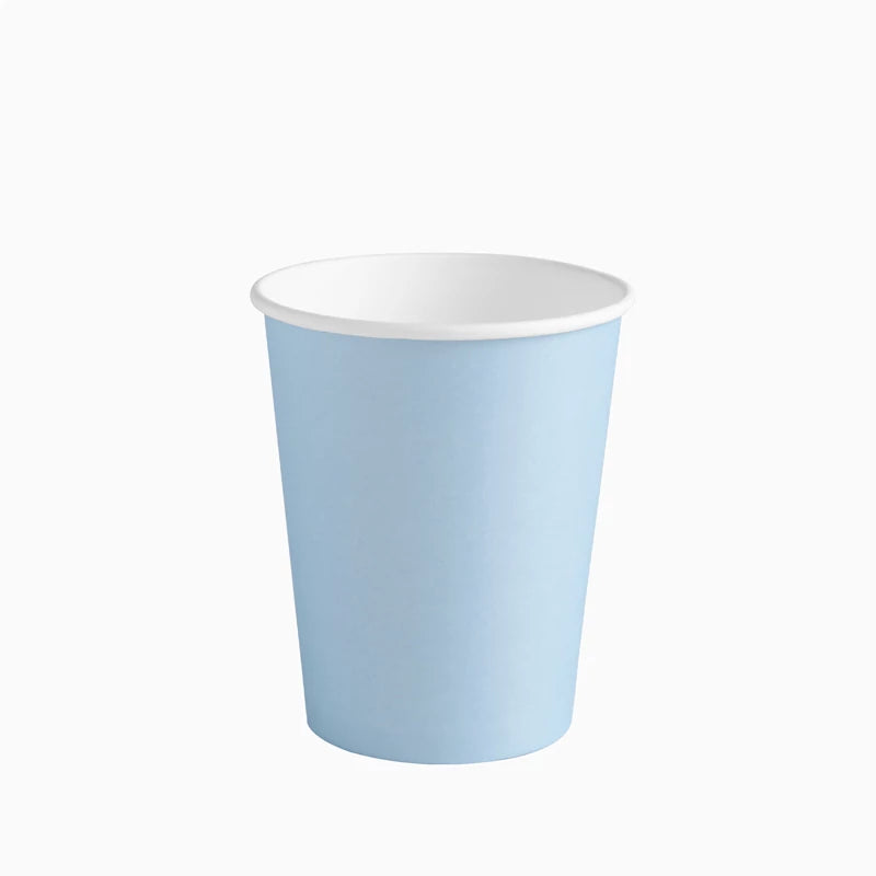 Vaso Cartón 270 cc Azul Pastel (1200 uds)
