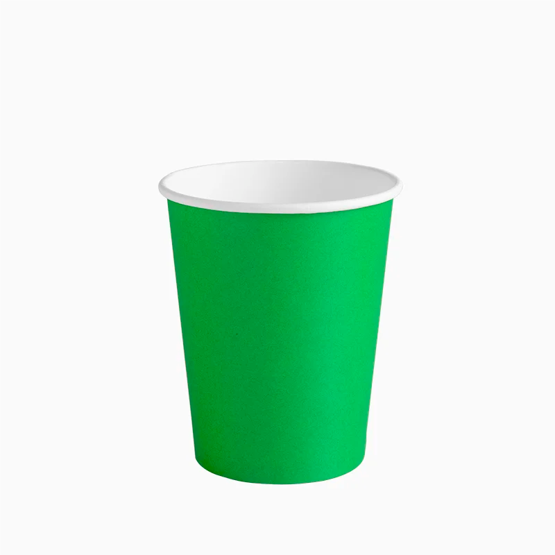 Vaso Cartón 270 cc Verde (1200 uds)