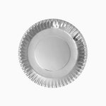 Plato Llano Redondo Cartón Metalizado Ø 20 cm Plata (10 uds)