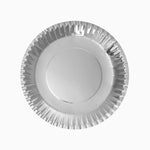 Plato Llano Redondo Cartón Metalizado Ø 23 cm Plata (10 uds)