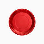 Plato Llano Redondo Postre Cartón Metalizado Ø 18 cm Rojo (480 uds)