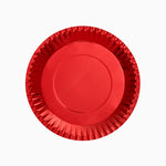 Plato Llano Redondo Cartón Metalizado Ø 20 cm Rojo (500 uds)
