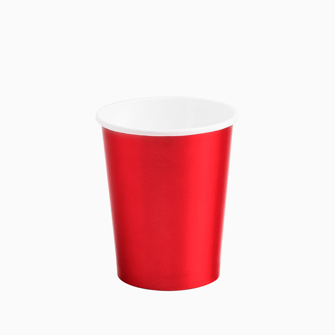 Vaso Cartón Metalizado 270 cc Rojo (240 uds)
