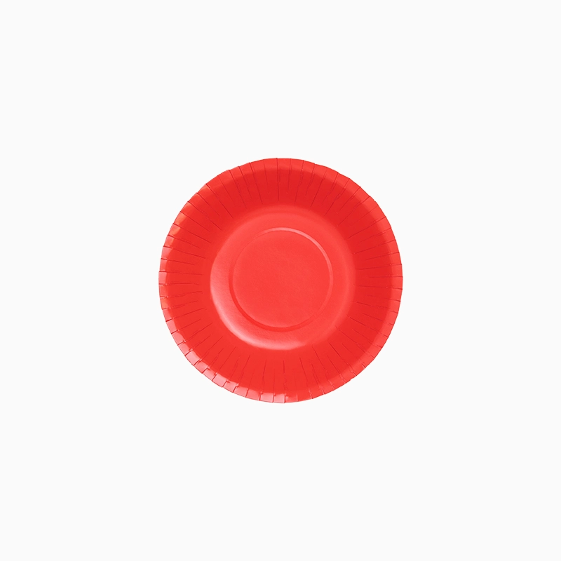 Bol Redondo Cartón 350 cc Rojo (6 uds)