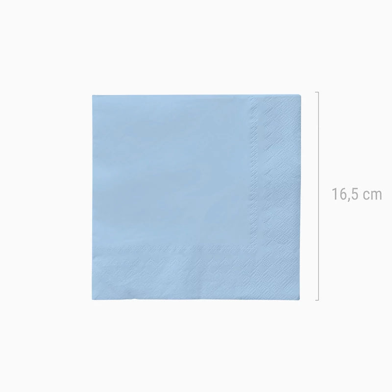 Servilletas Papel Doble Capa 33 x 33 cm Azul Pastel (20 uds)