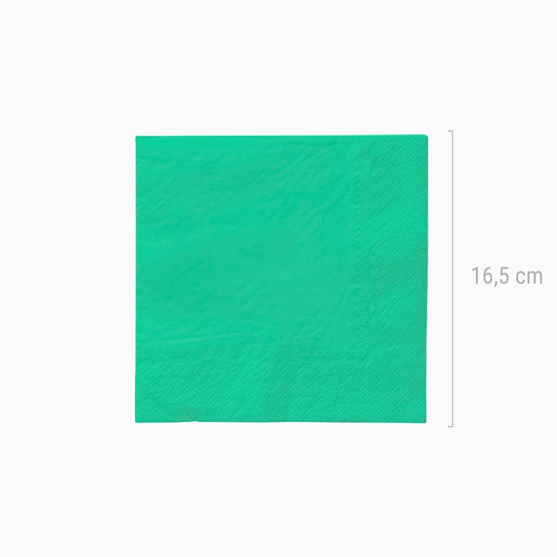 Servilletas Papel Doble Capa 33 x 33 cm Verde Menta (20 uds)