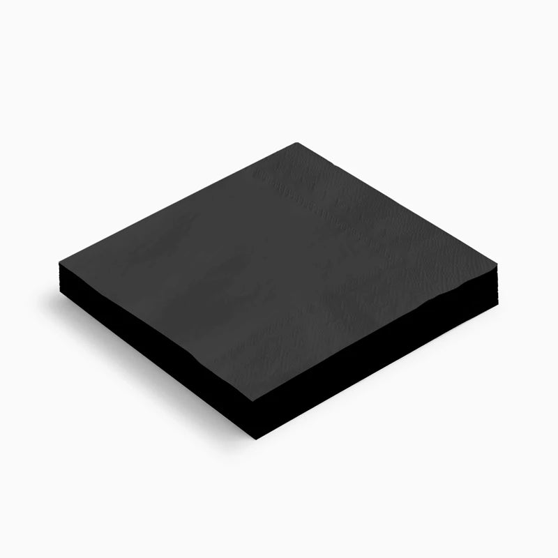 Servilletas Papel Doble Capa 33 x 33 cm Negro (400 uds)