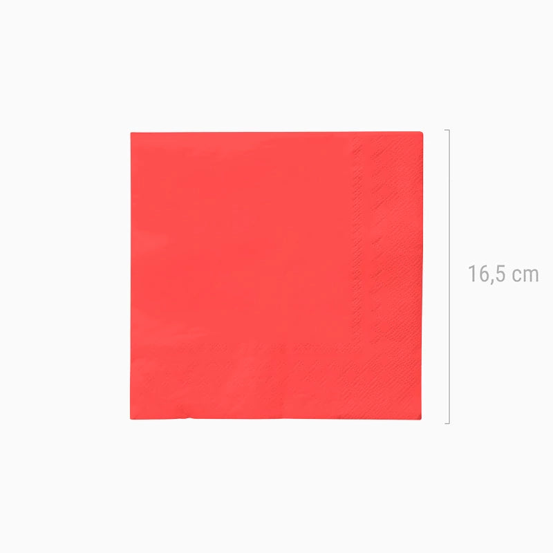Servilletas Papel Doble Capa 33 x 33 cm Rojo (20 uds)