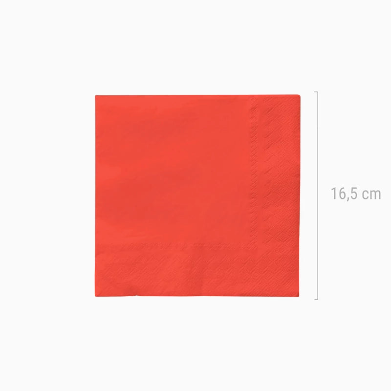 Servilletas Papel Doble Capa 33 x 33 cm Rojo (20 uds)