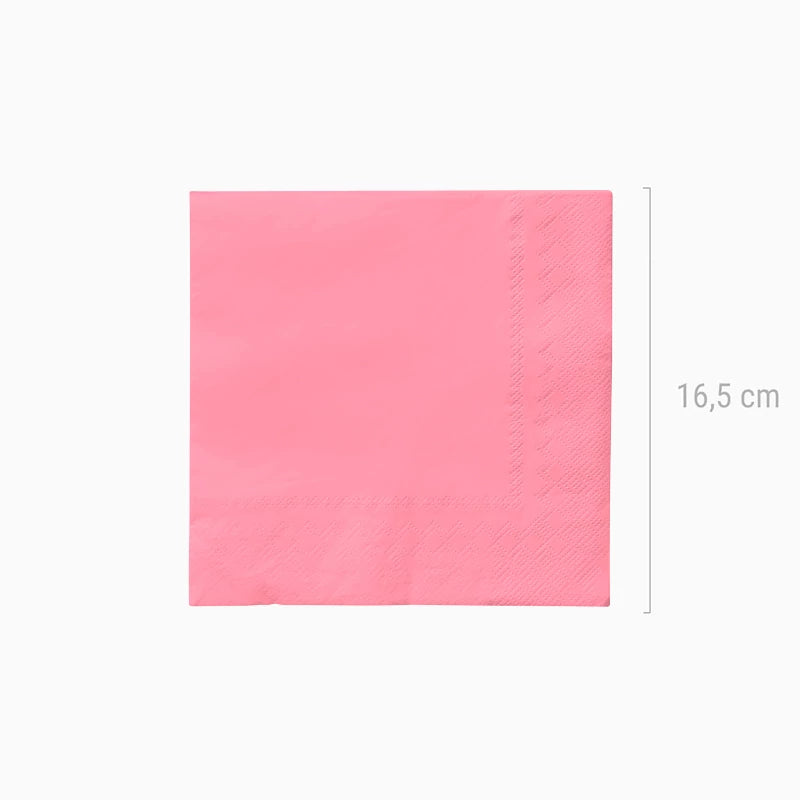 Servilletas Papel Doble Capa 33 x 33 cm Rosa Pastel (20 uds)