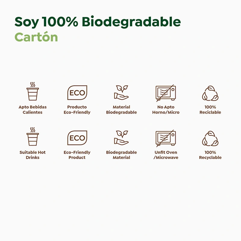 Vaso Cartón + PE Premium 200 cc Decorado (1000 uds)