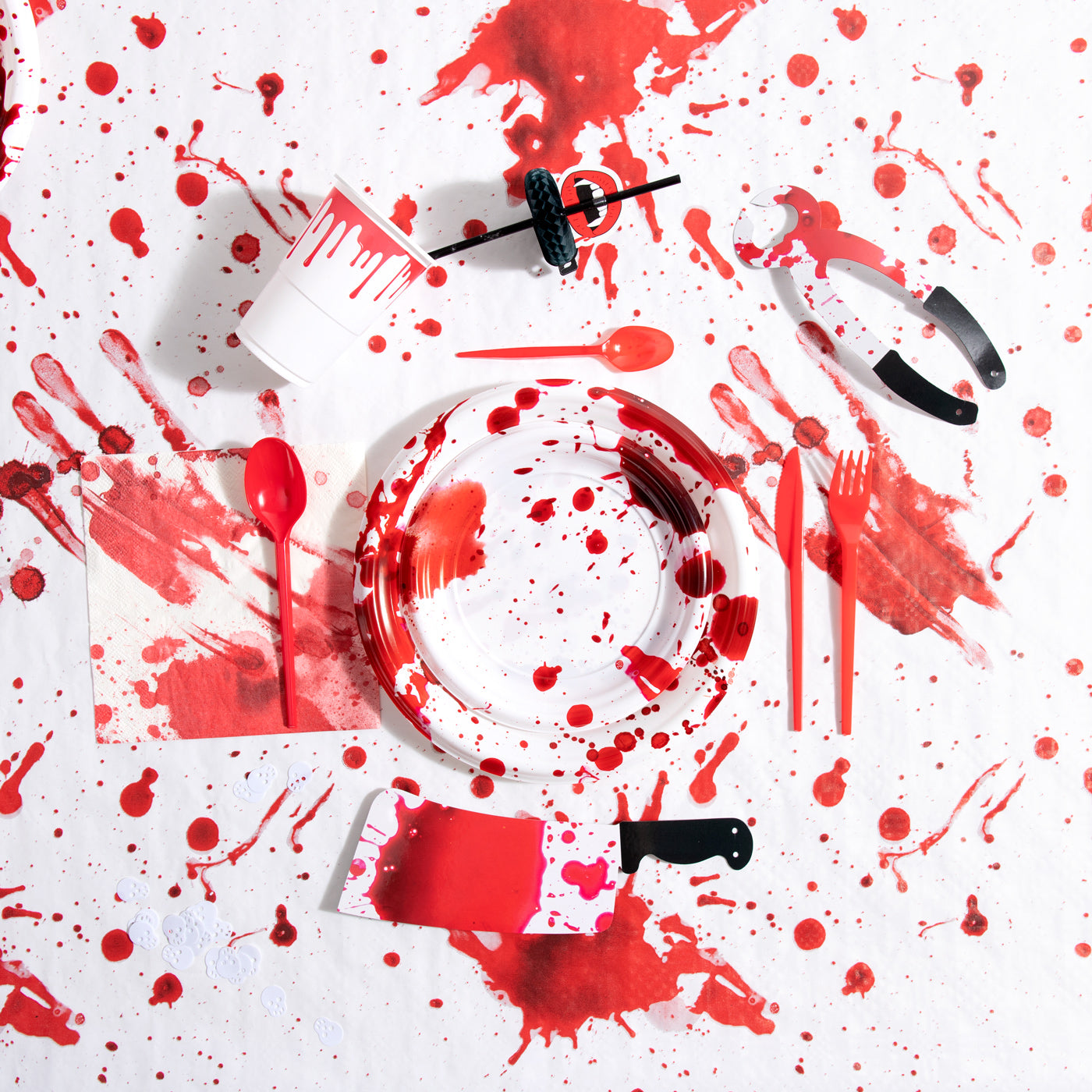 Cuchara Plástico Reutilizable PS 16.5 cm Rojo (540 uds)