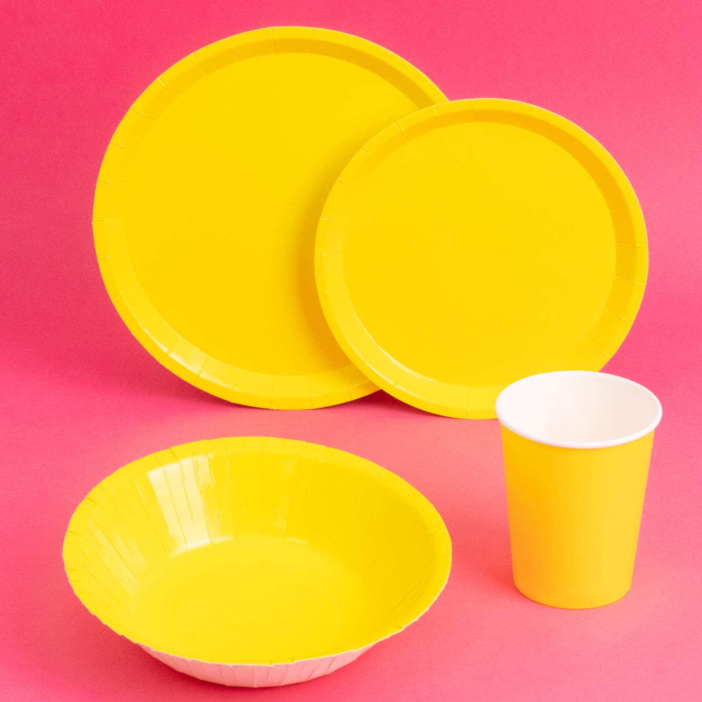 Vaso Cartón 270cc Amarillo