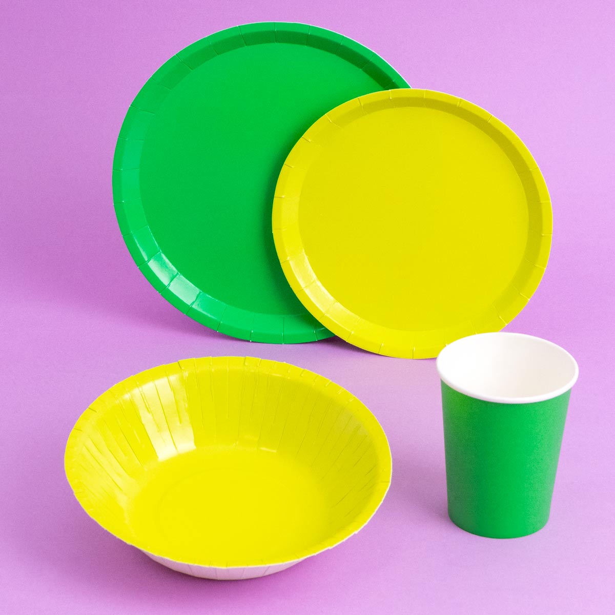 Vaso Cartón 270 cc Verde (1200 uds)