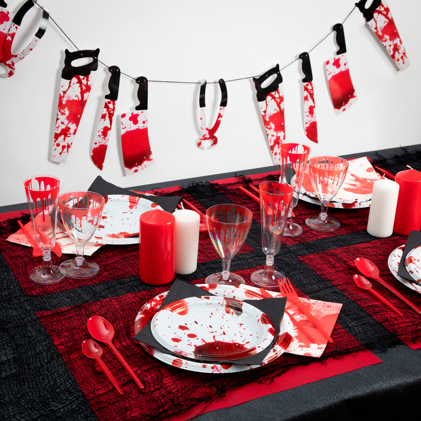 Tenedor Plástico PS Reutilizable 16.5 cm Rojo (540 uds)