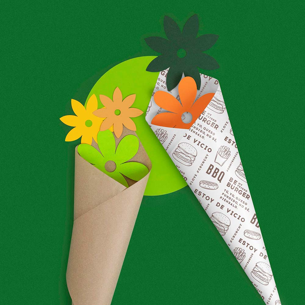Papel Envoltorio Antigrasa Abierto 16 x 19 cm - Take Away