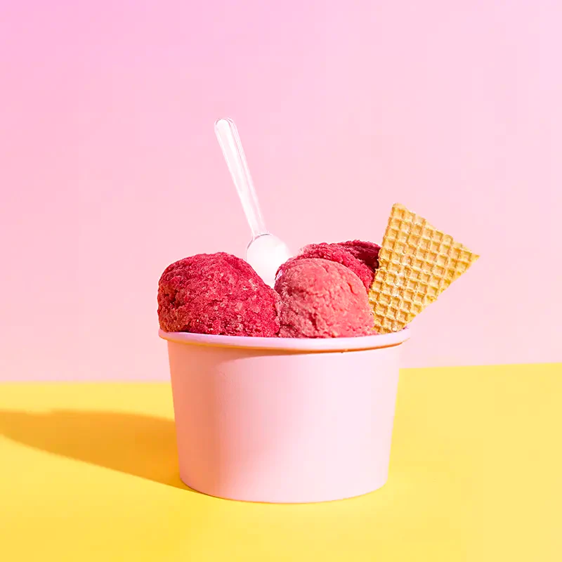 Cucharitas Helado Plástico PS Reutilizables 8.3 cm Transparente (2400 uds)