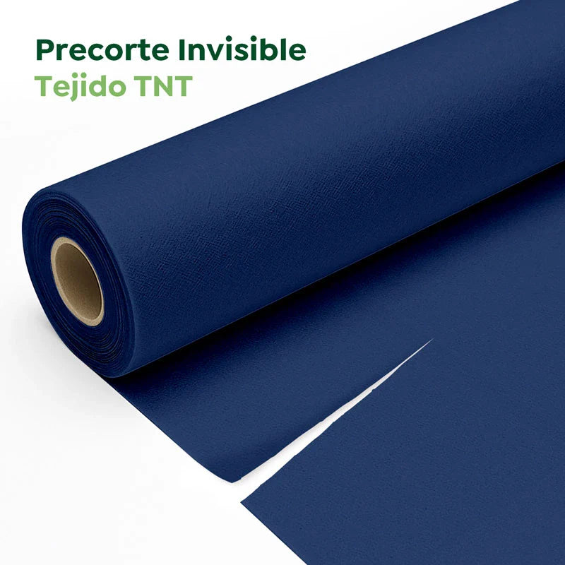 Rollo Camino de Mesa TNT de 12 m con Precorte a 0.30 cm Azul Marino (12 uds)
