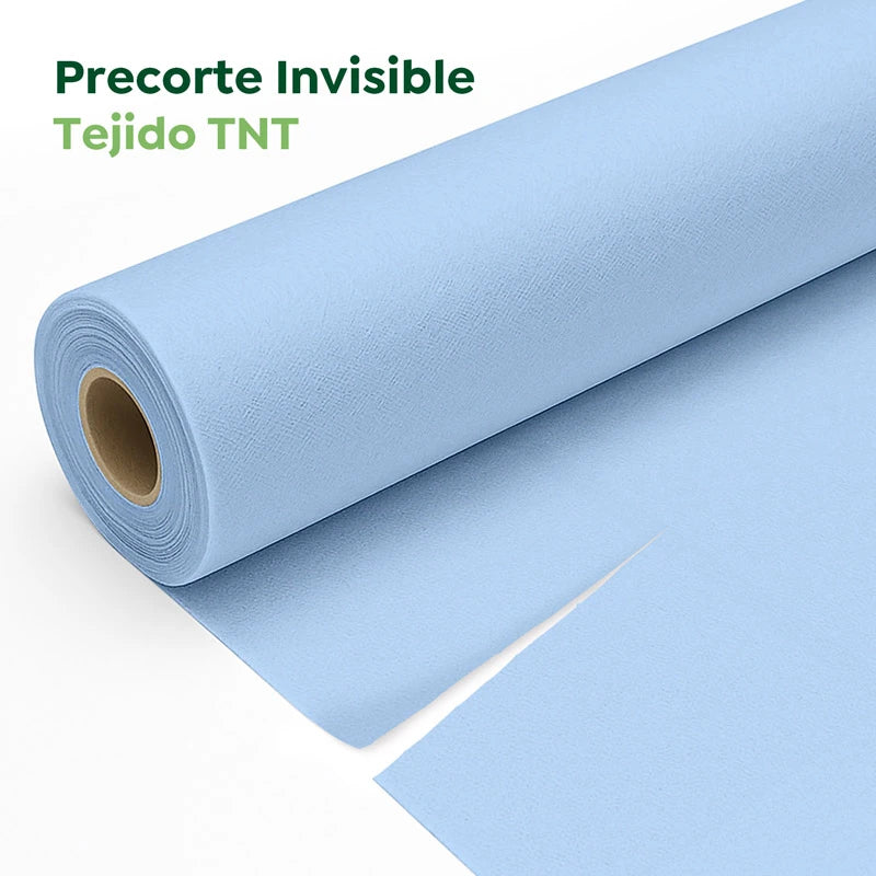 Rollo Camino de Mesa TNT de 12 m con Precorte a 0.30 cm Azul Pastel (1 ud)