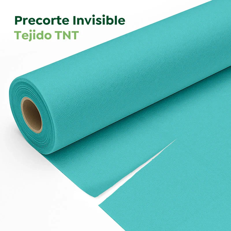 Rollo Camino de Mesa TNT de 12 m con Precorte a 0.30 cm Verde Menta (12 uds)