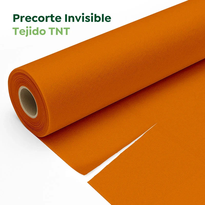 Rollo Camino de Mesa TNT de 48 m con Precorte a 0.30 cm Naranja (6 uds)