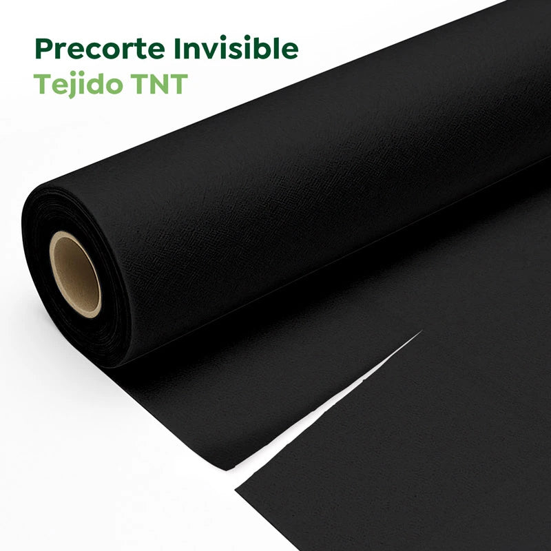 Rollo Camino de Mesa TNT de 48 m con Precorte a 0.30 cm Negro (1 ud)