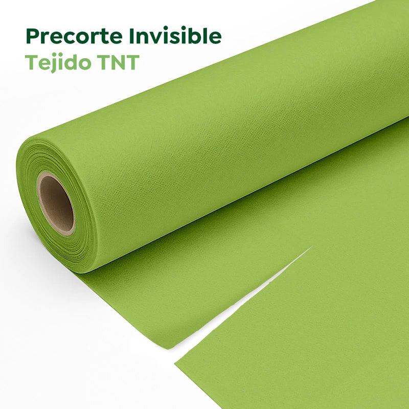 Rollo Mantel TNT de 48 m con Precorte a 0.40 cm Verde Lima (1 ud)