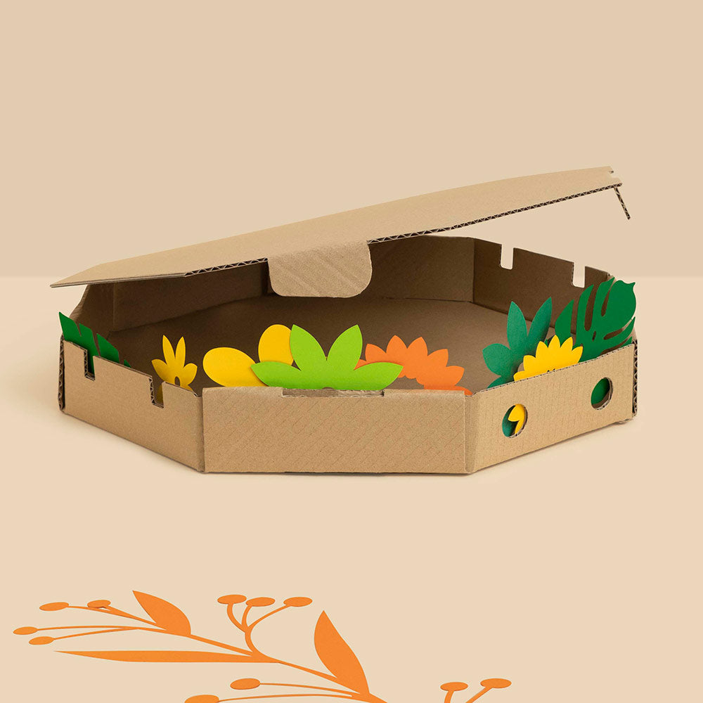 Caja Porta-Paellas Cartón Mediana 52,5 x 6,5 cm - Take Away