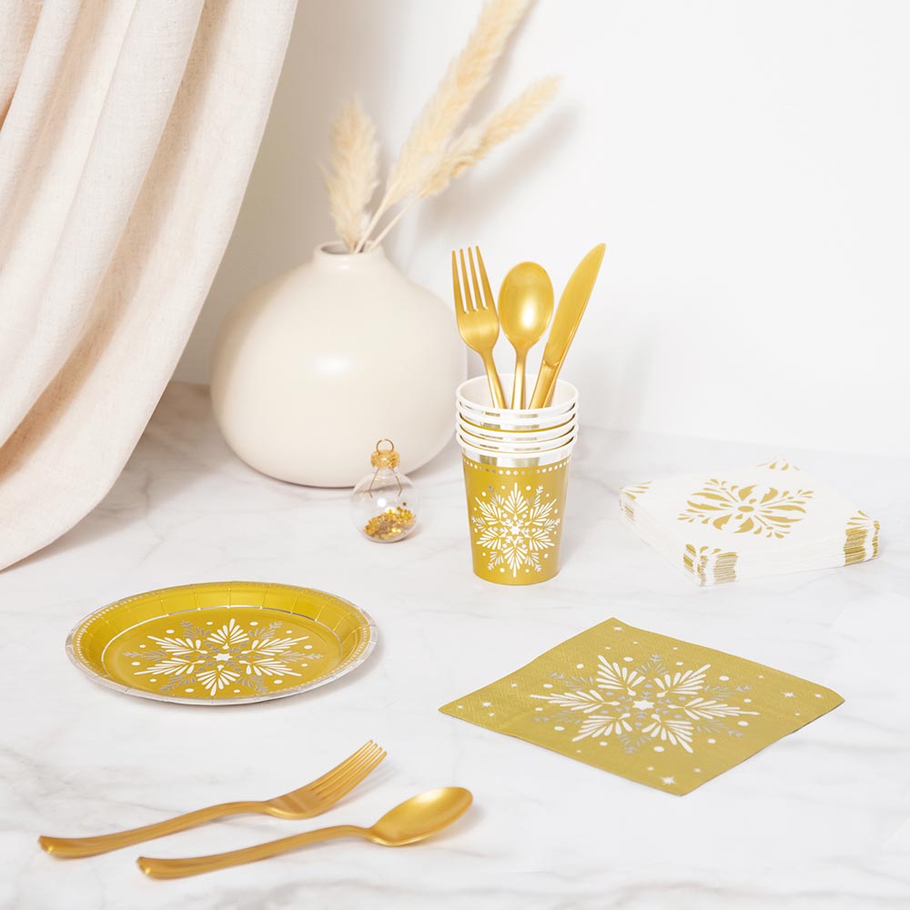 Set Cubiertos Premium Oro