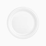 Plato Caña de Azúcar Llano Redondo Ø26 cm Blanco 50 uds