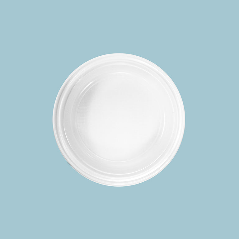 Plato Plástico Hondo Redondo Ø 20,5 cm Blanco