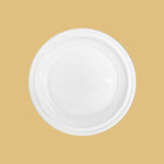 Plato Plástico Reutilizable PS Llano Redondo Pizza Ø28 cm Blanco 20 uds