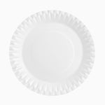 Plato Llano Redondo Cartón Biodegradable Ø 28 cm Blanco (4 uds)