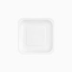 Plato Llano Cuadrado Postre Cartón Biodegradable 18 x 18 cm Blanco (12 uds)