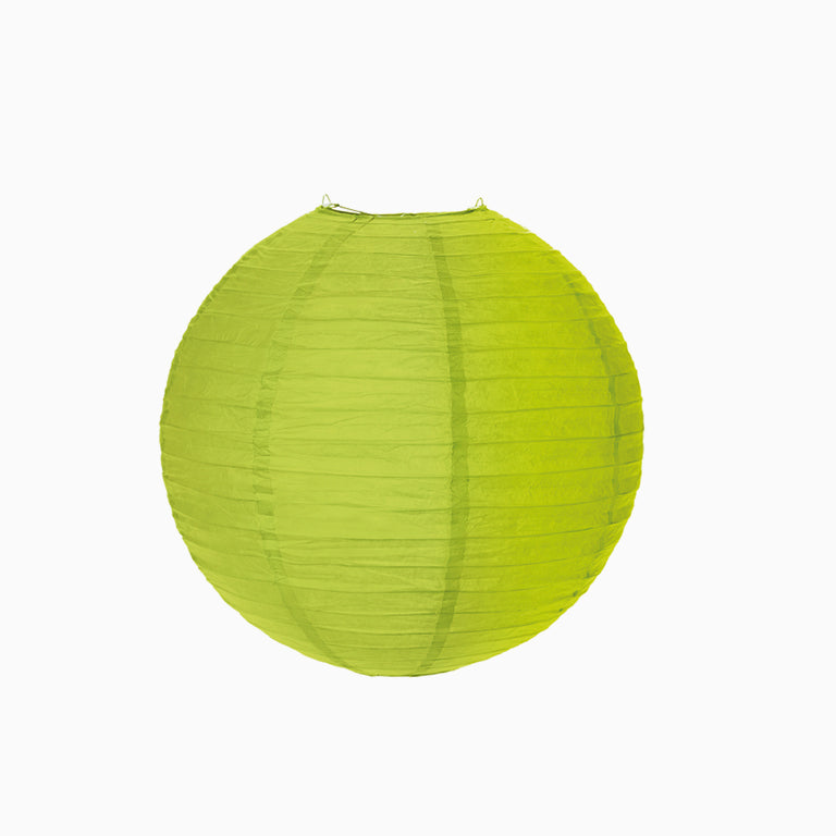 Lámpara Esfera Papel Mediana Verde Lima