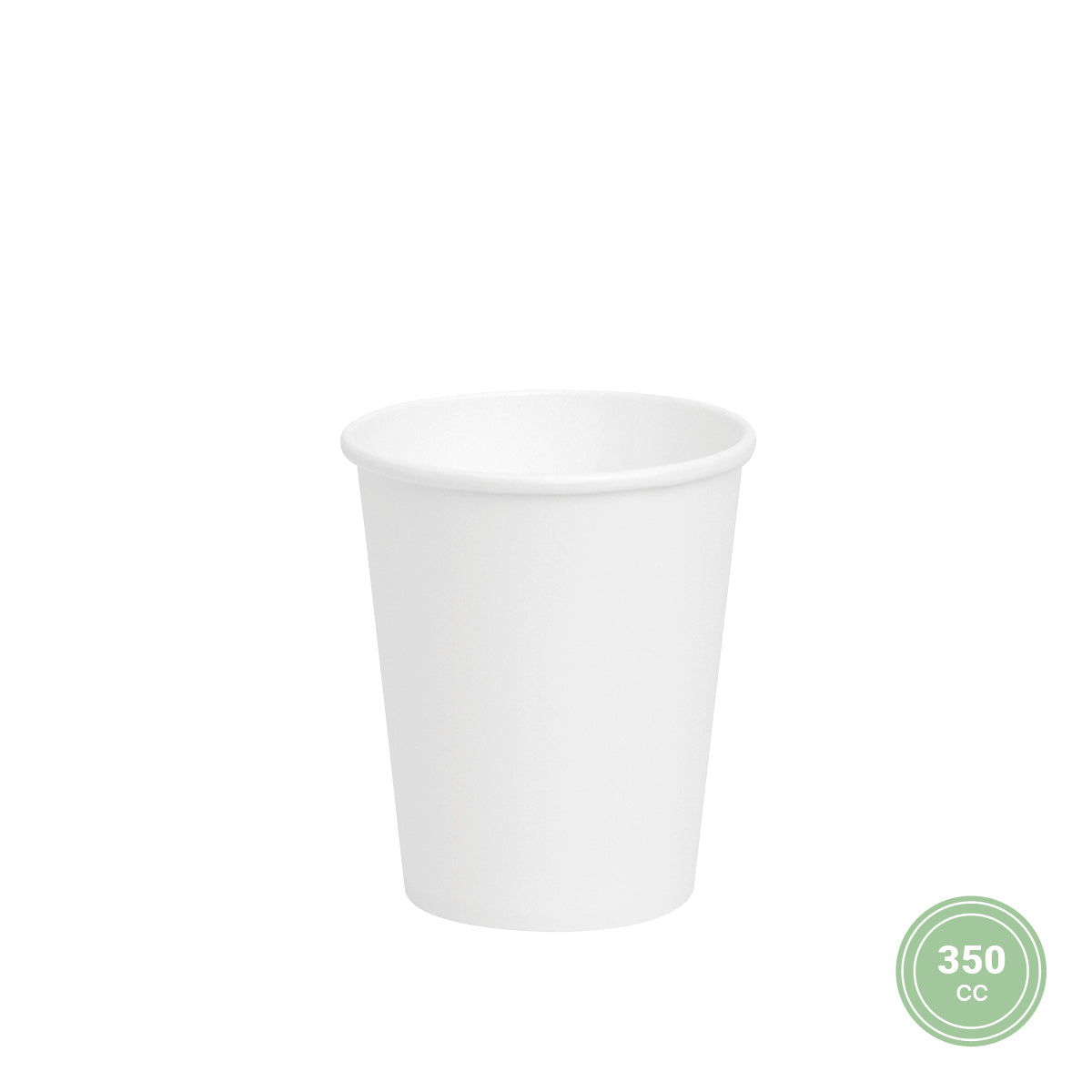 Vaso Cartón PLA 350cc Blanco Take Away 1000 Uds