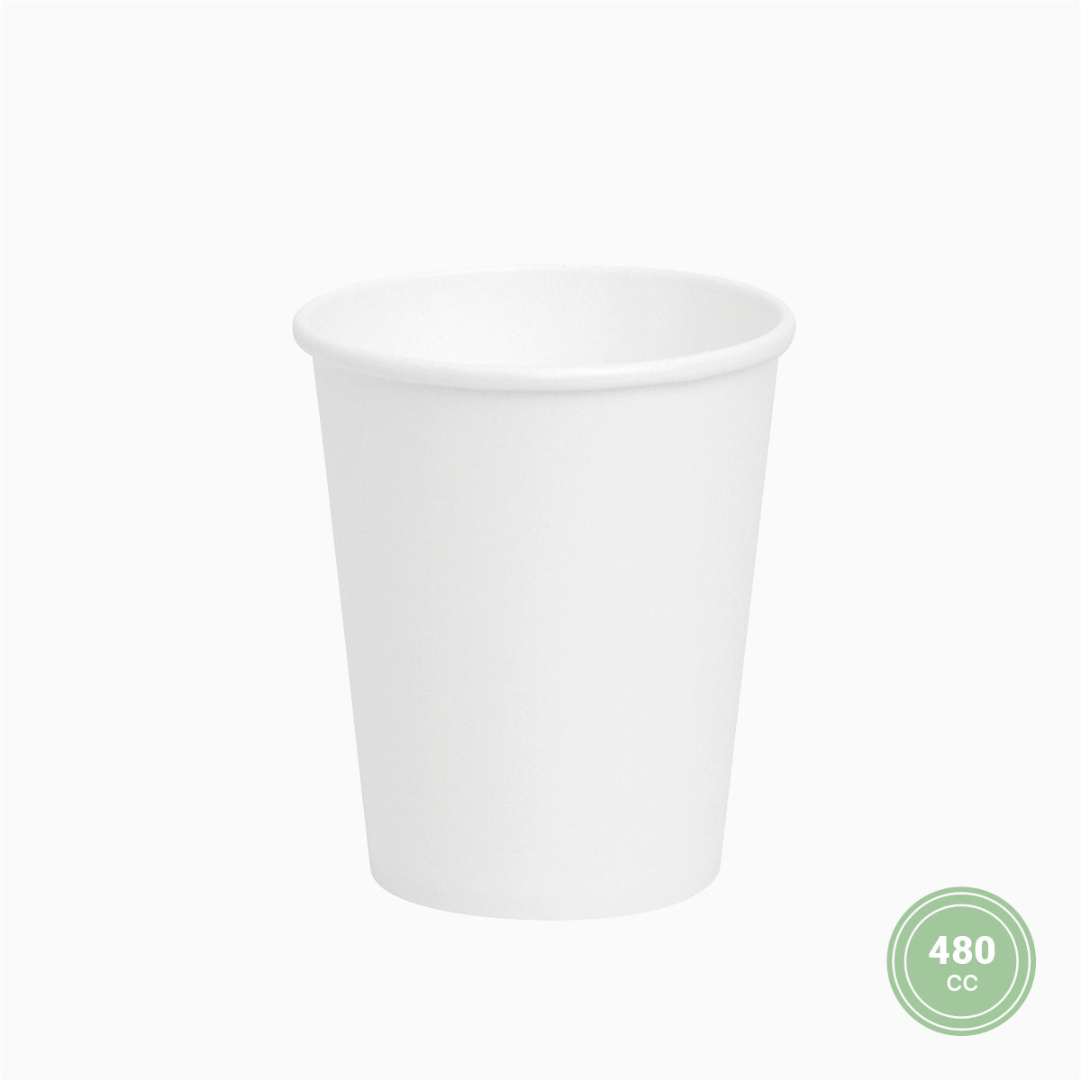Vaso Cartón PLA 480cc Blanco Take Away 50 uds