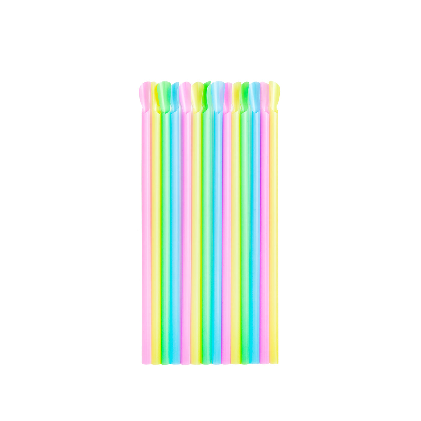 Pajitas PLA Cuchara 20 cm 100 Uds Multicolor