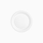 Plato Caña de Azúcar Llano Redondo Postre Ø17 cm Blanco 50 uds