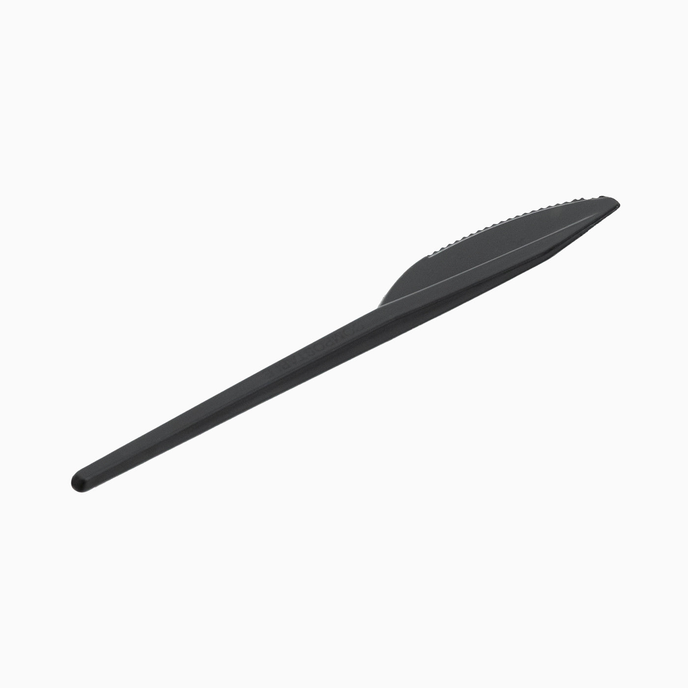 Cuchillo CPLA Compostable 18 cm Negro
