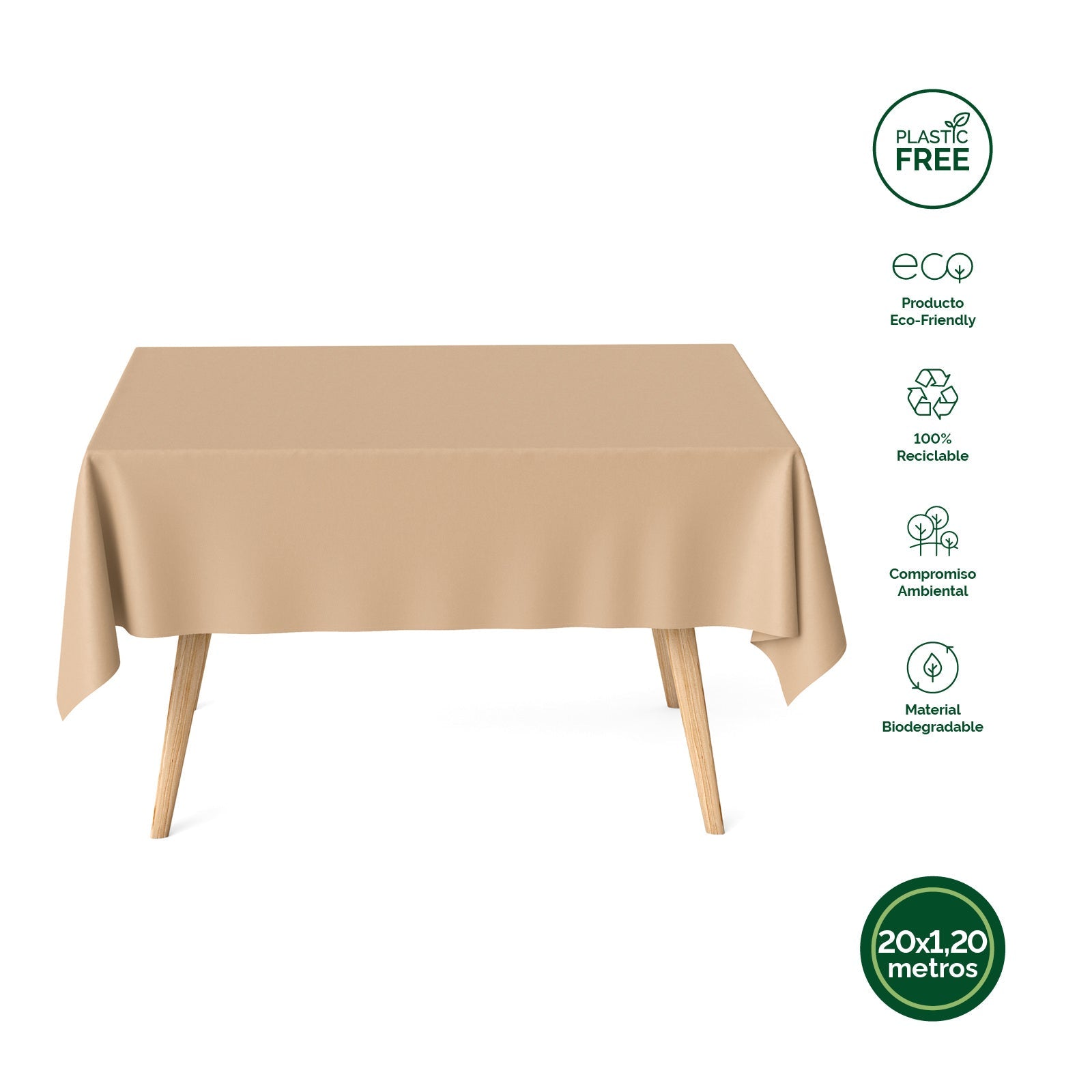 Rollo Mantel Rollo Ecológico Kraft