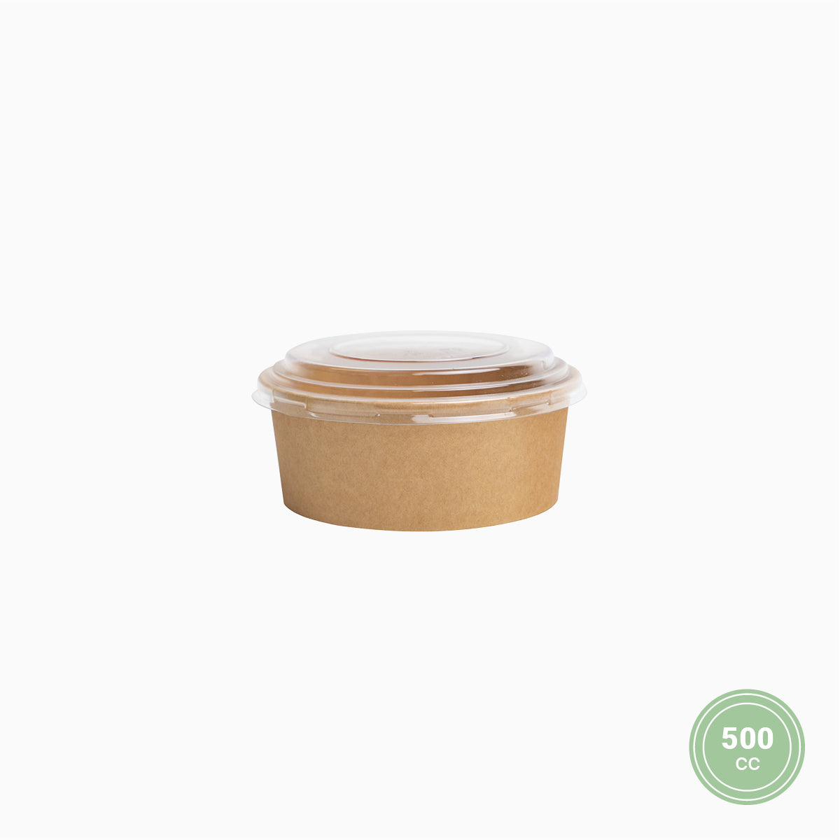 Ensaladera Mini Cartón Kraft con Tapa
