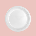 Plato Llano Redondo Plástico PS Reutilizable Premium Ø 26 cm Blanco (10 uds)
