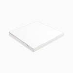 Caja Pizza Cartón Mediana 33 x 33 x 4 cm Blanco - Take Away 100 Uds