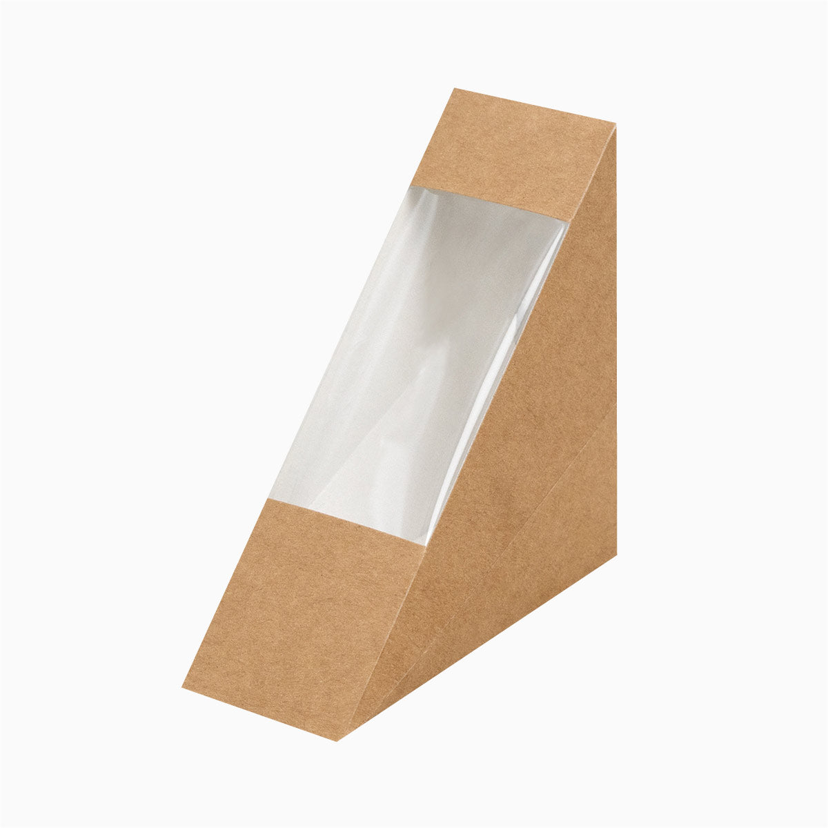 Caja Cartón Sandwich 360 cc con ventana PLA - Take Away 50 uds