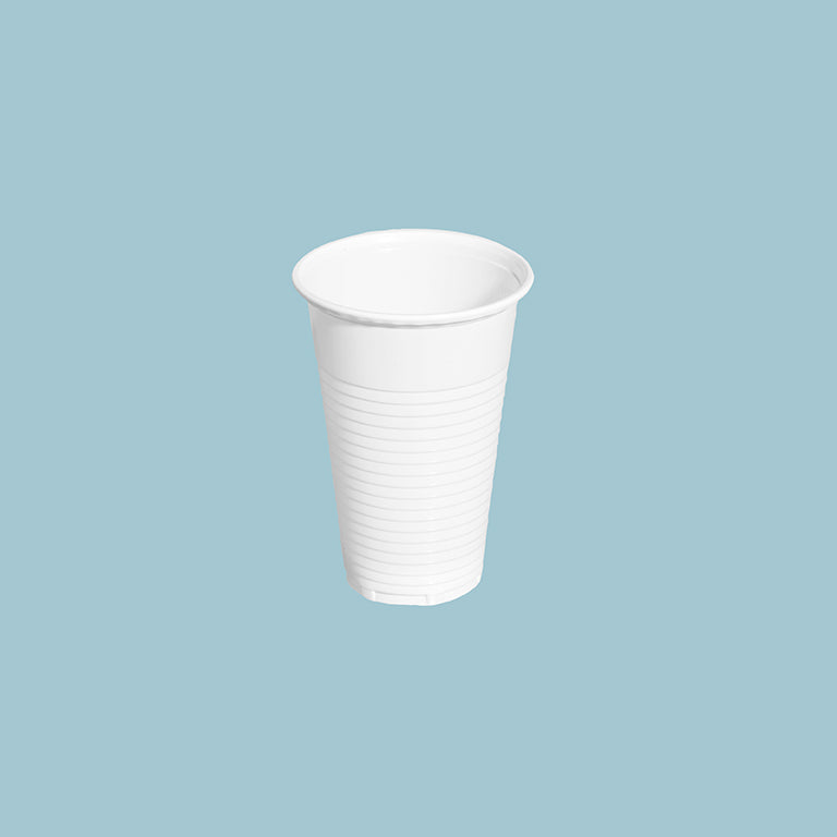 Vaso Irrompible Plástico PP Blanco 220cc 100 uds
