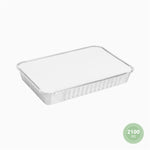 Bandeja Aluminio Extragrande con Tapa Rectangular